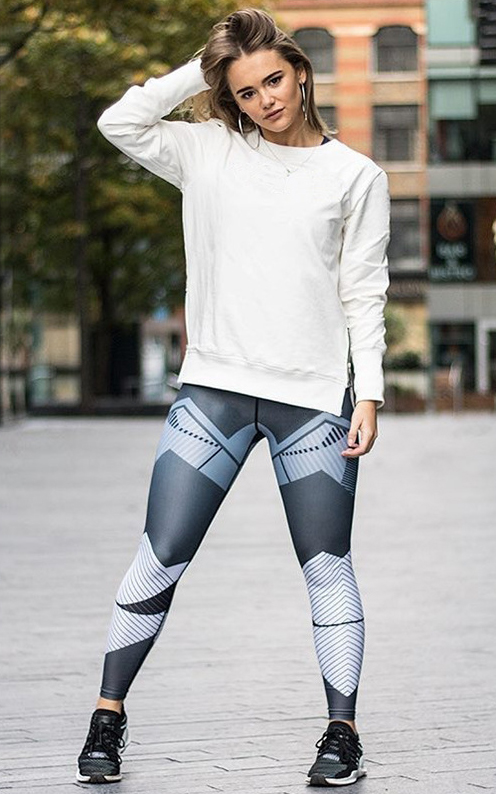 SZ60204 Women Casual Skinny Sexy Sports Leggings